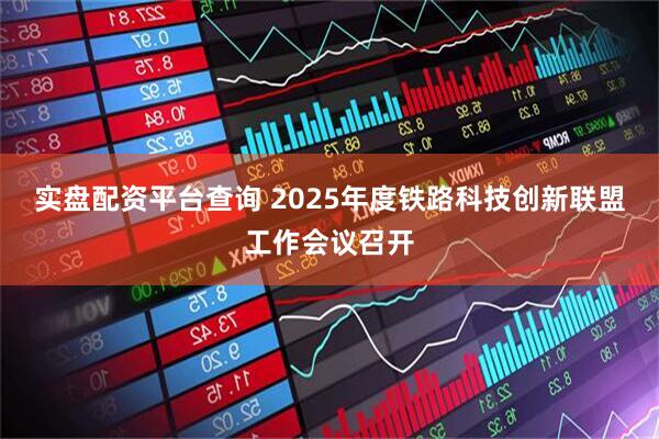 实盘配资平台查询 2025年度铁路科技创新联盟工作会议召开